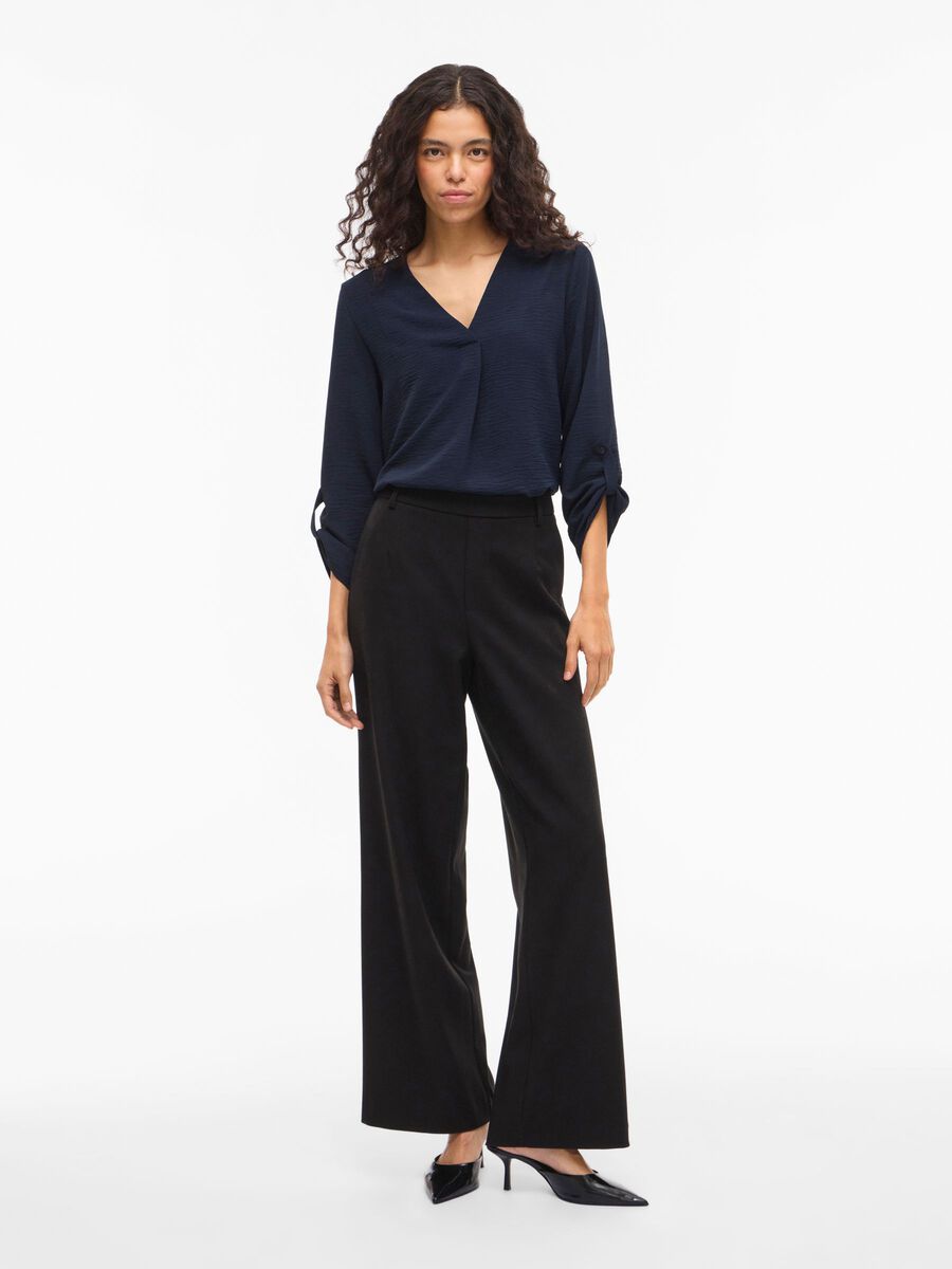 TOP MANCHES 3/4COL EN V