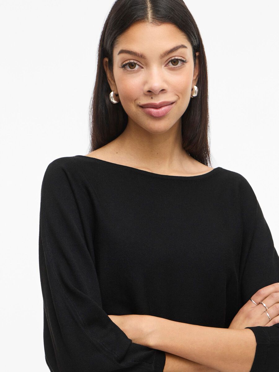 TOP EN MAILLE MANCHES 3/4